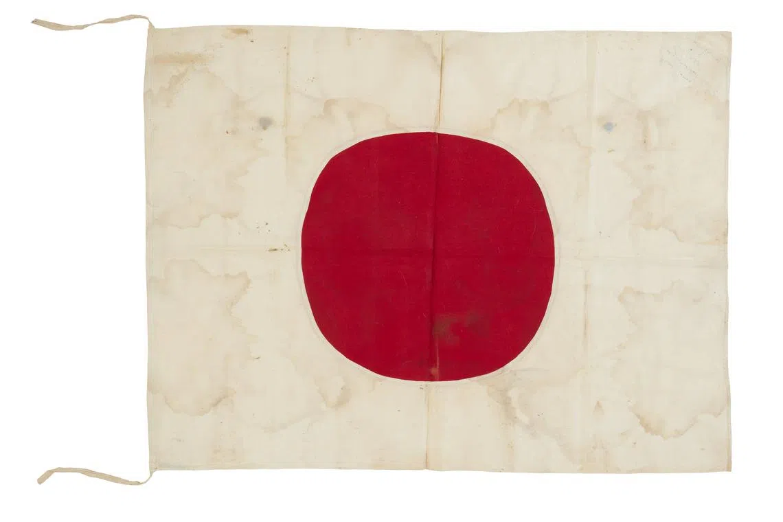 A fake Japanese flag used onboard the Krait