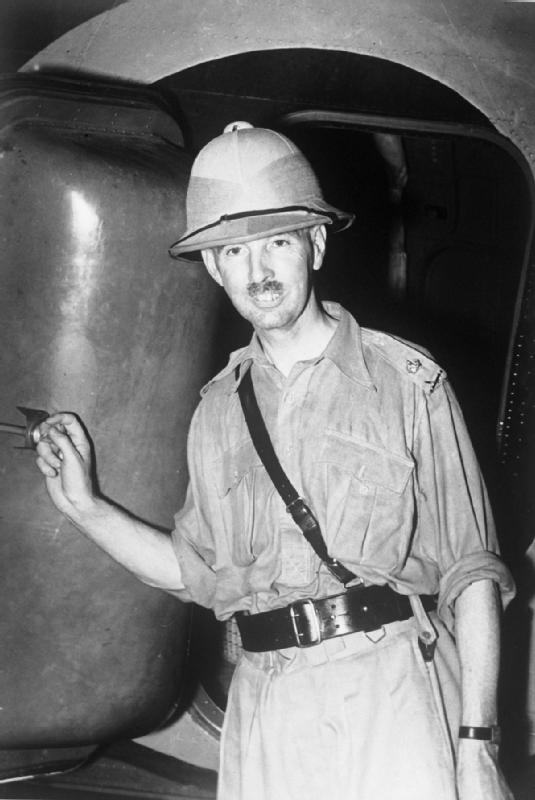 Lieutenant General Arthur Percival arriving in Singapore