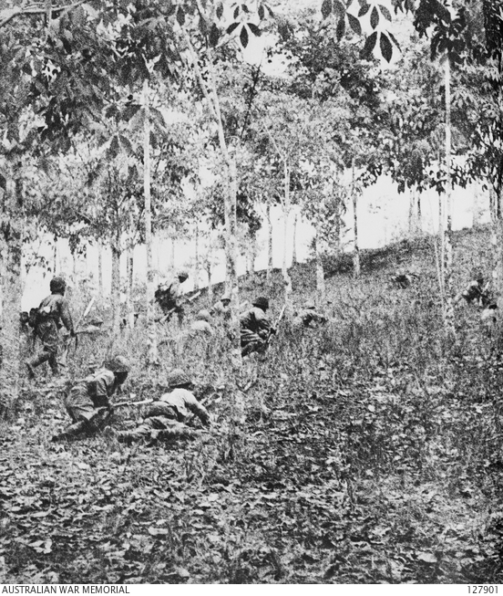 The Japanese attacked Opium Hill. 13 February 1942.
